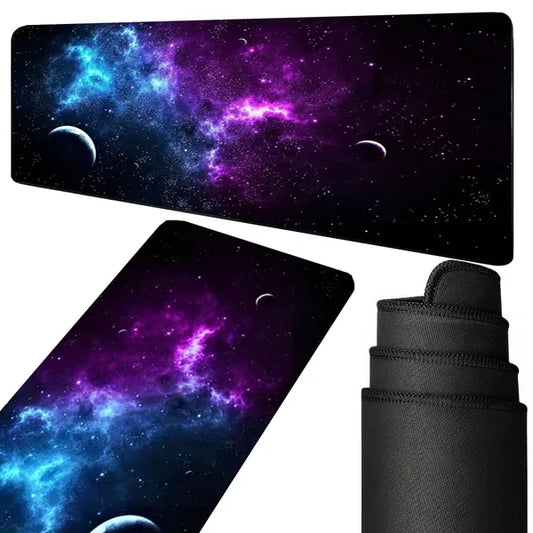 XXL vastag gamer egérpad 80x30 cm – Cosmos Stars, csúszásmentes