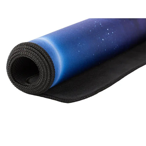 XXL irodai egérpad 90×40 cm – csúszásgátló, vízlepergető kozmosz minta