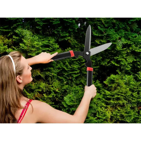 Kerti kézi sövény- és bokorvágó olló, 54 cm, acél penge
