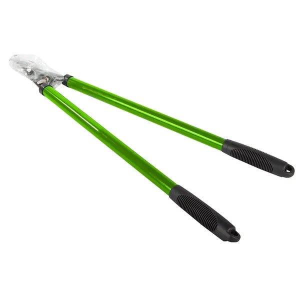 Hosszú nyelű üllős ágvágó olló, 70 cm, acél penge, zöld