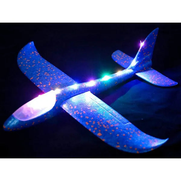 LED világítós polisztirol habrepülő, kék, 47 cm