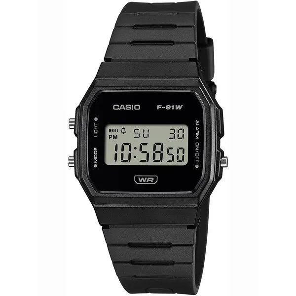 Casio F-91WB-1ADF férfi digitális karóra, 100 m vízálló, LED