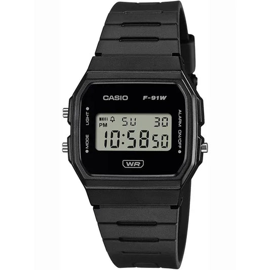 Casio F-91WB-1ADF férfi digitális karóra, 100 m vízálló, LED
