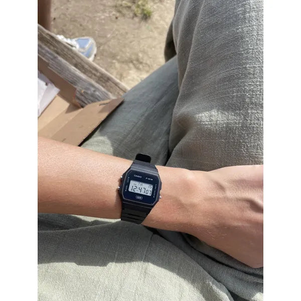 Casio F-91WB-1ADF férfi digitális karóra, 100 m vízálló, LED