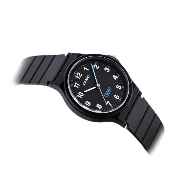 Casio LQ-24B-1BDF női karóra, fekete, kvarc, WR30, műanyag szíj