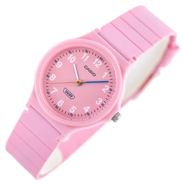 Casio LQ-24B-4BDF női kvarc karóra, rózsaszín, műanyag szíj, WR30