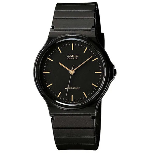 Casio MQ-24-1ELDF uniszex kvarc karóra, fekete műanyag, 36 mm