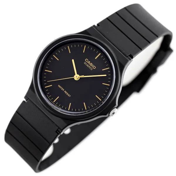 Casio MQ-24-1ELDF uniszex kvarc karóra, fekete műanyag, 36 mm