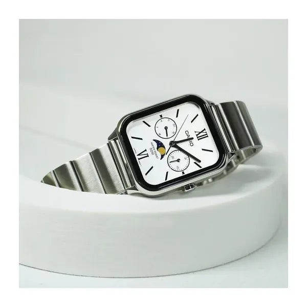 Casio MTP-M305D-7A2 férfi karóra, acél, holdfázis, WR50