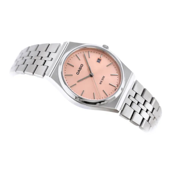 Casio MTP-B145D-4A férfi karóra, acél, 35 mm, rózsaszín, WR50