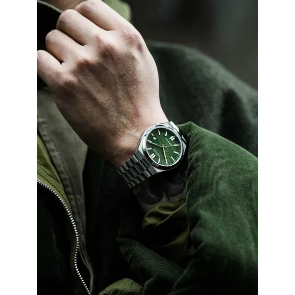 Citizen Tsuyosa NJ0159-86X férfi automata óra, zöld számlap, acél