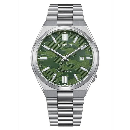 Citizen Tsuyosa NJ0159-86X férfi automata óra, zöld számlap, acél