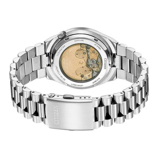 Citizen Tsuyosa NJ0159-86X férfi automata óra, zöld számlap, acél