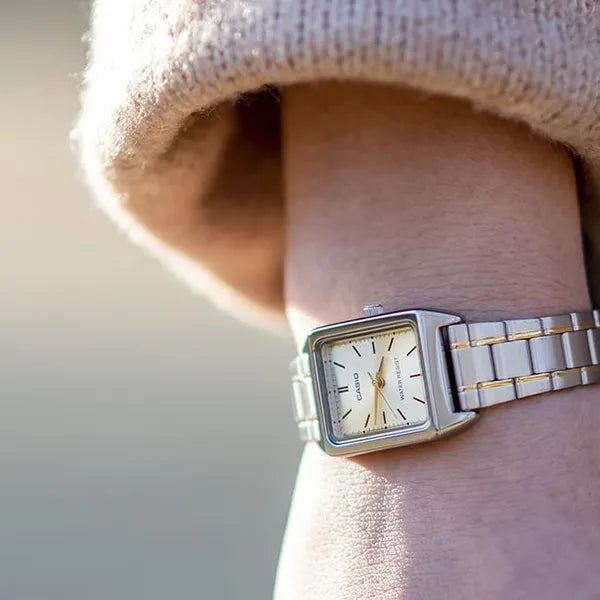 Casio LTP-V007SG-9E női karóra, rozsdamentes acél, arany-ezüst, kvarc