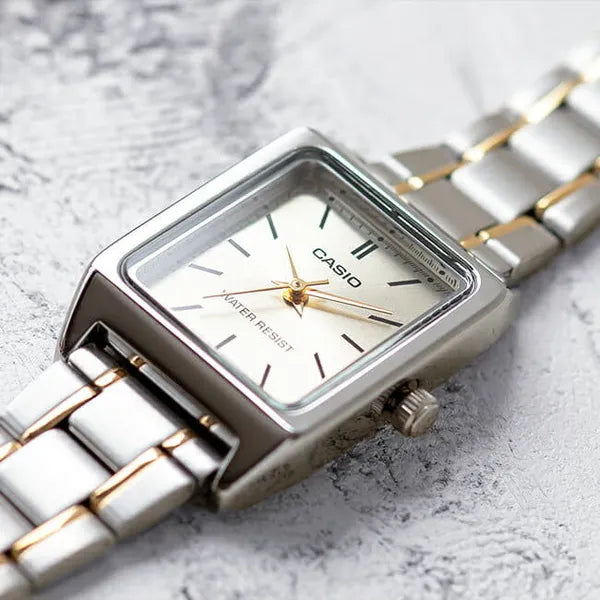 Casio LTP-V007SG-9E női karóra, rozsdamentes acél, arany-ezüst, kvarc