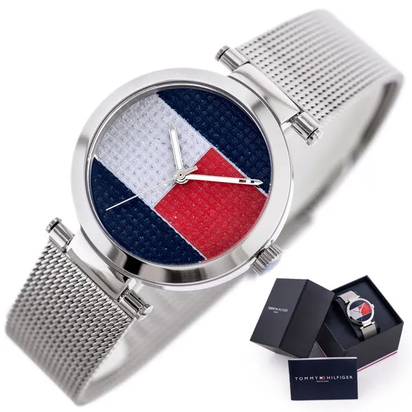 Tommy Hilfiger 1781866 Lynn női karóra, ezüst acél, 32 mm, WR30
