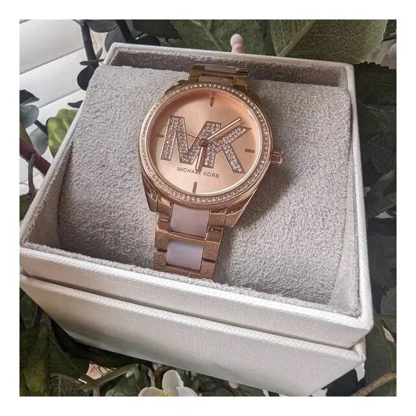 Michael Kors Janelle MK4731 női karóra, rozéarany acél szíj, 36 mm