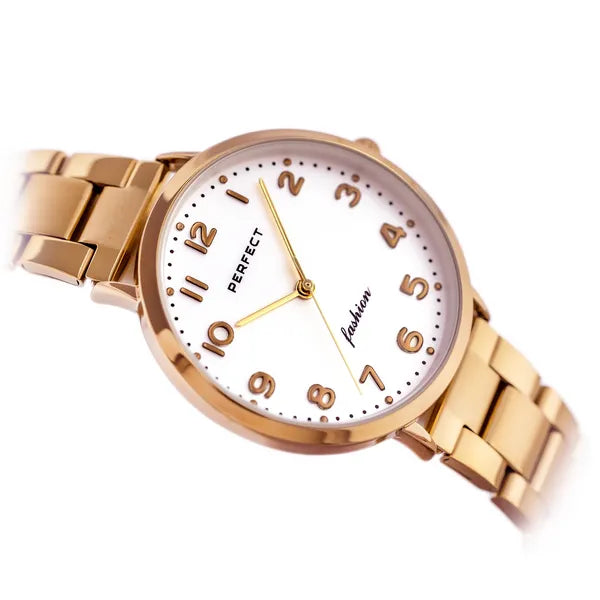 Női karóra Perfect S332-06, rózsaarany fémszíj, 36 mm, Miyota kvarc + díszdoboz