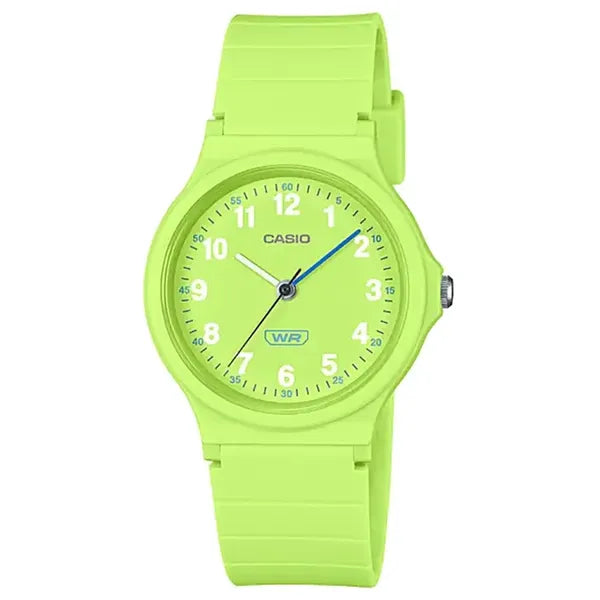 Casio LQ-24B-3BDF női karóra, zöld, quartz, WR30, 36 mm