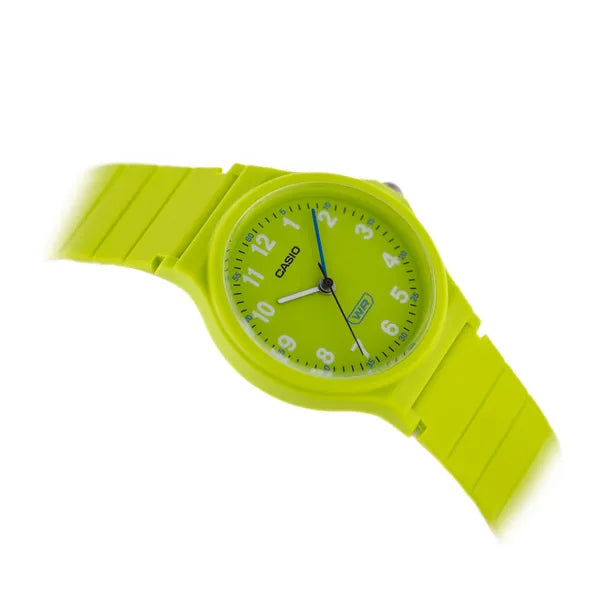 Casio LQ-24B-3BDF női karóra, zöld, quartz, WR30, 36 mm
