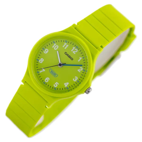 Casio LQ-24B-3BDF női karóra, zöld, quartz, WR30, 36 mm