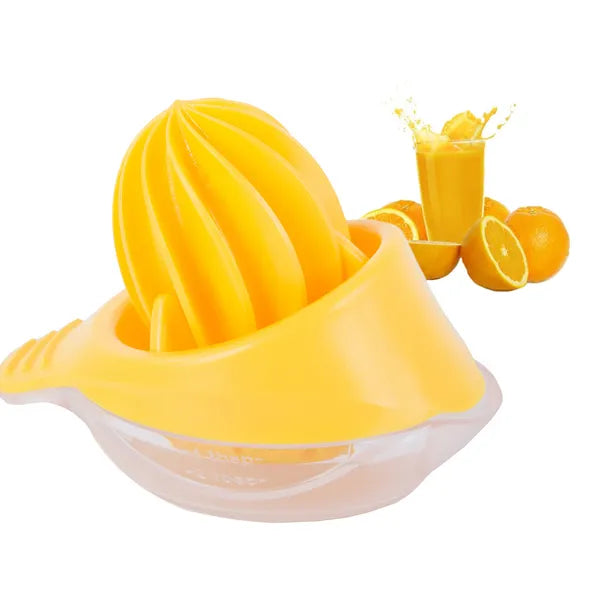 Kézi citrom- és citrusprés, 50 ml kapacitás, sárga műanyag