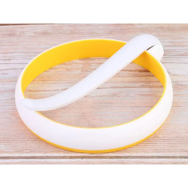 Szilikon tojásforma és mini palacsinta-keret, 10 cm, 2 db, sárga/fehér