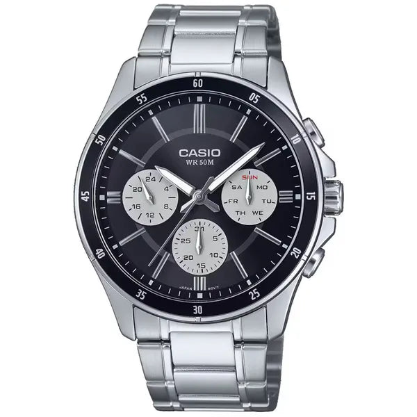 Casio férfi karóra MTP-1374D-1A3, rozsdamentes acél, WR50