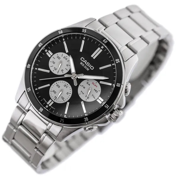Casio férfi karóra MTP-1374D-1A3, rozsdamentes acél, WR50
