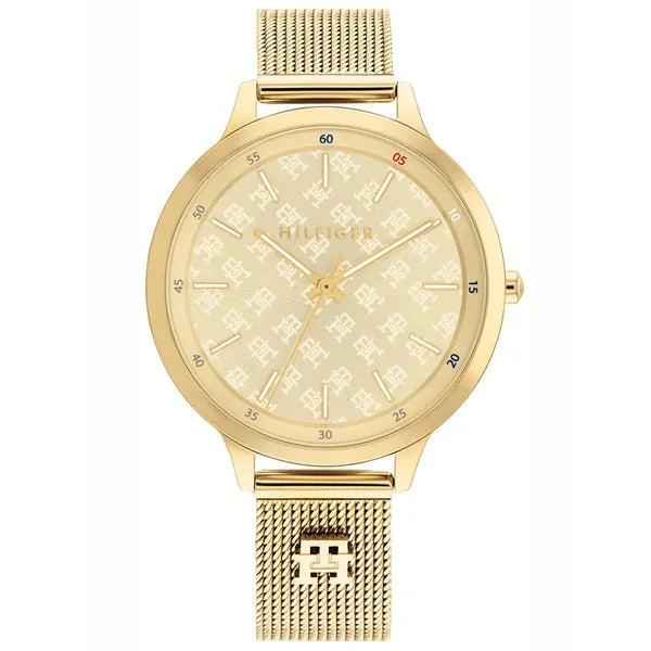Tommy Hilfiger Iris 1782588 női arany mesh kvarc karóra 36 mm
