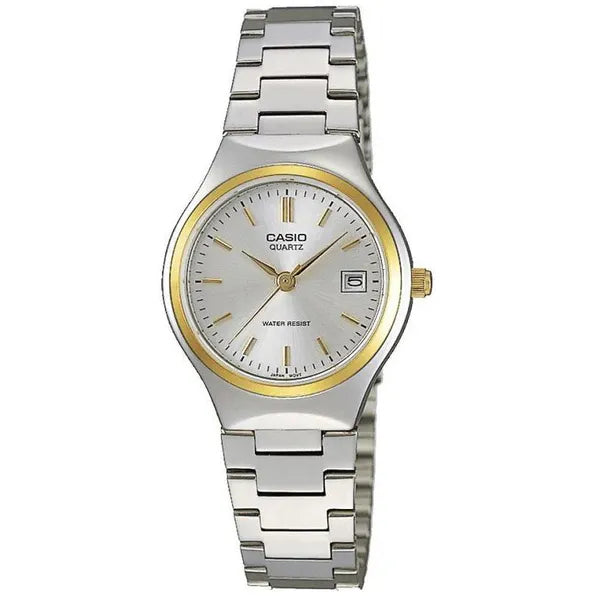 Casio LTP-1170G-7A női karóra, két tónusú acél, kvarc, dátum, WR30