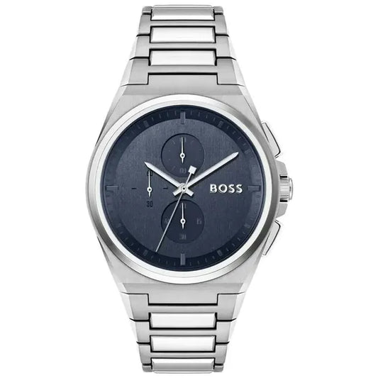 Hugo Boss 1514048 férfi kronográf karóra, nemesacél, kék, 44 mm