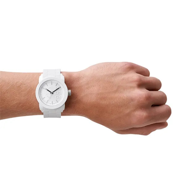 Diesel Double Down S44 DZ1436 férfi karóra 44 mm fehér műanyag