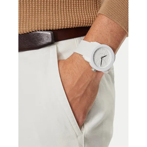Diesel Double Down S44 DZ1436 férfi karóra 44 mm fehér műanyag