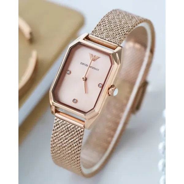 Emporio Armani Gioia AR11347 női karóra, rozéarany acél, 24 mm