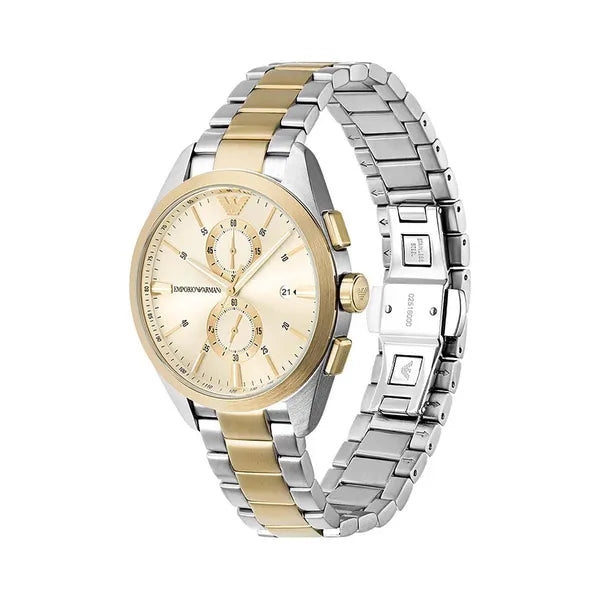 Emporio Armani AR11605 Claudio férfi kronográf karóra, acél, WR50
