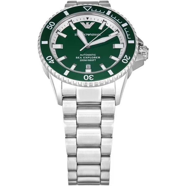 Emporio Armani AR60080 Sea Explorer automata férfi karóra, 42 mm, WR200