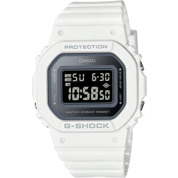 Casio G-Shock GMD-S5600-7ER női digitális karóra, fehér, WR200