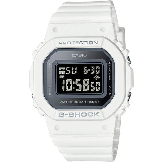 Casio G-Shock GMD-S5600-7ER női digitális karóra, fehér, WR200