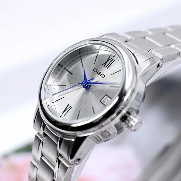 Casio női karóra LTP-V002D-7B3UDF ezüst, 25 mm, rozsdamentes acél