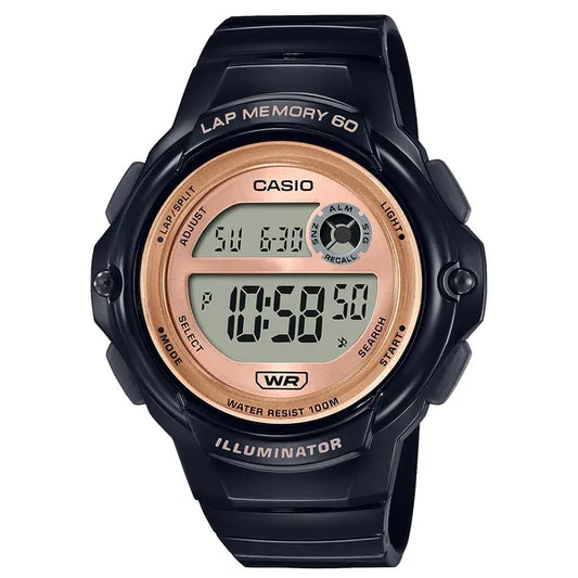 Casio LWS-1200H-1AVDF női sport digitális karóra, WR100, fekete