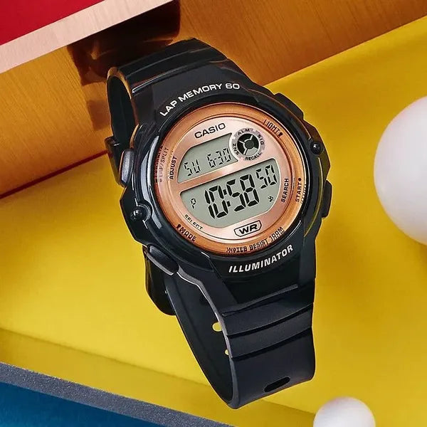 Casio LWS-1200H-1AVDF női sport digitális karóra, WR100, fekete