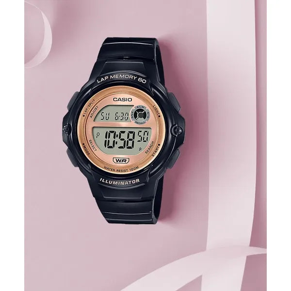 Casio LWS-1200H-1AVDF női sport digitális karóra, WR100, fekete