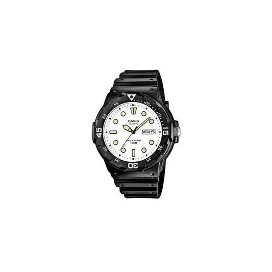 Casio MRW-200H-7EVEF férfi kvarc karóra, WR100, fehér számlap, műanyag