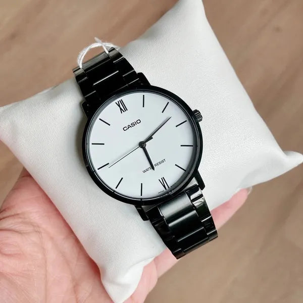 Casio MTP-VT01B-7B férfi karóra, rozsdamentes acél, 40 mm, WR30