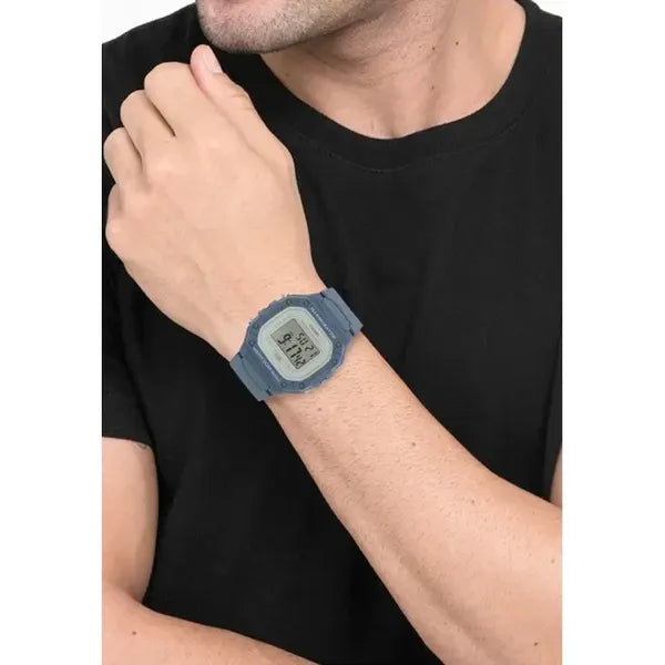 Casio W-218HC-2AVDF unisex digitális karóra, kék műanyag, WR50