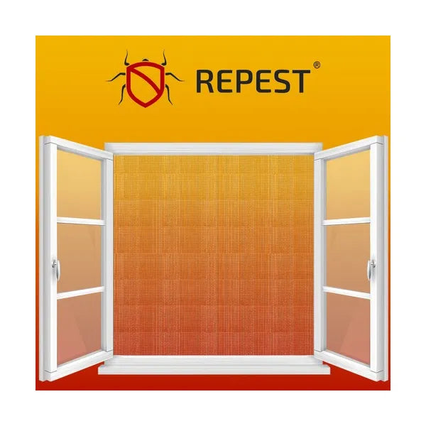 Öntapadós tépőzáras ablakrovarháló, fehér, 130×160 cm