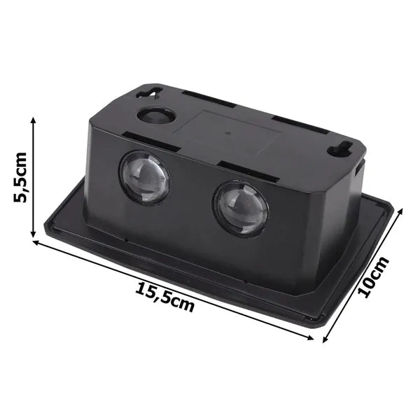 Napelemes LED homlokzati falilámpa IP65, szürkület-érzékelő, multicolor