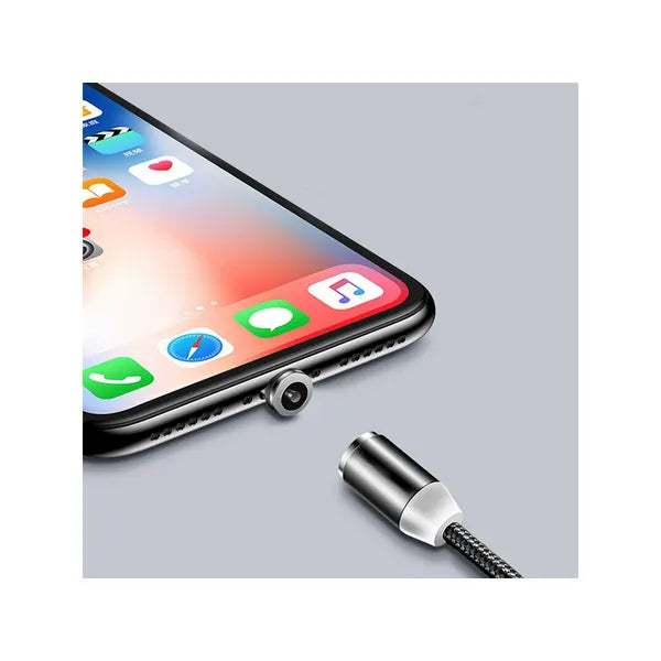 Mágneses 3-az-1-ben gyorstöltő kábel 2,4 A, Micro-USB/USB-C/Lightning, 1 m