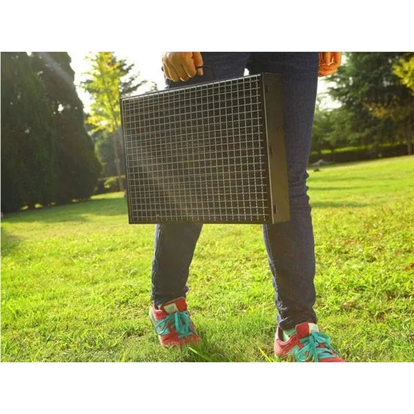 Összecsukható hordozható faszénes utazó grill bőröndtokkal 35×27×23 cm